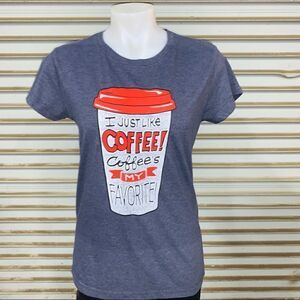 Graphic t-shirt I just like coffee